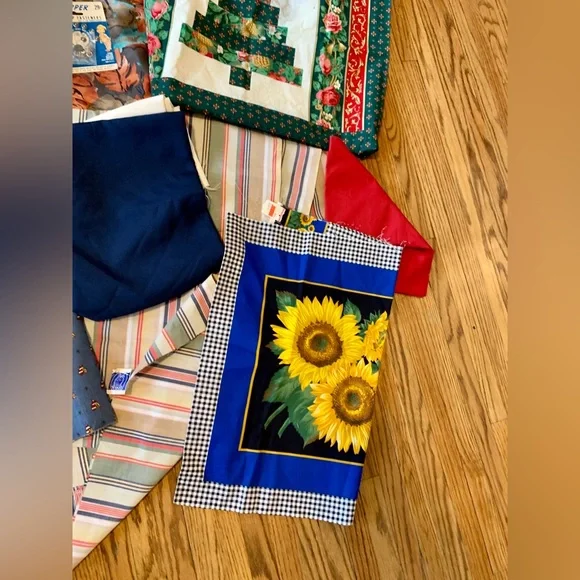 VTG LOT 13 Lb Fabric Quilting Crafts Country Patriotic Apron Concard Kessler - Picture 9 of 15